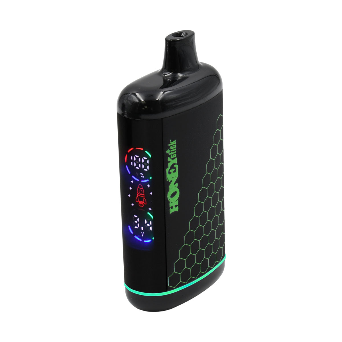 Stand Alone Interactive Screen 510 Battery, Green option, concealed cart vape pen