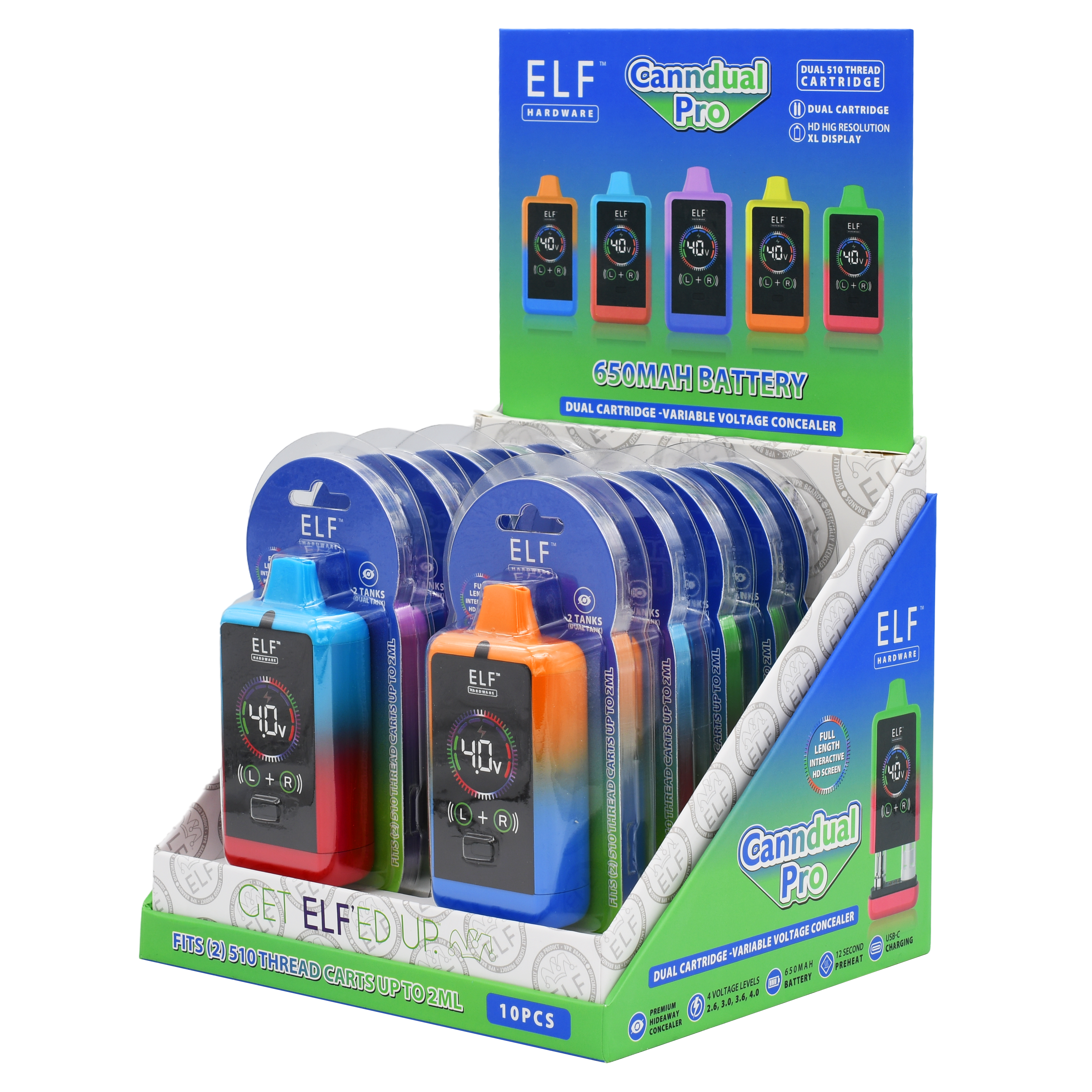 Elf Canndual Pro Dual Cart Vape Battery Concealer