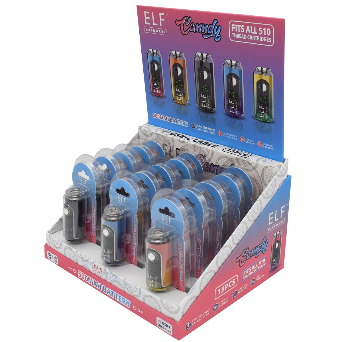 Elf Hardware Canndy Mini 510 Battery for Carts