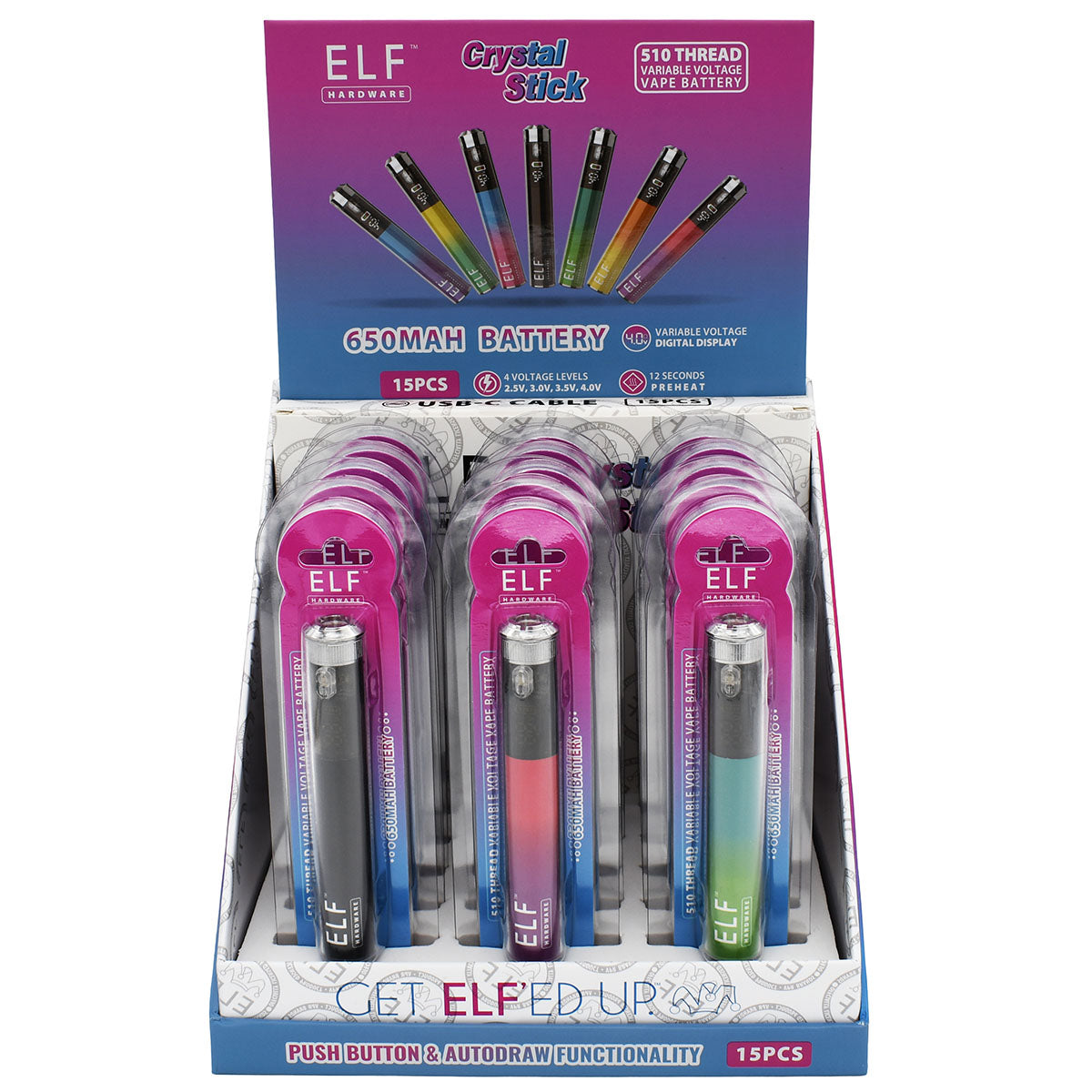 Elf Crystal 510 Battery Pen - 650mAh