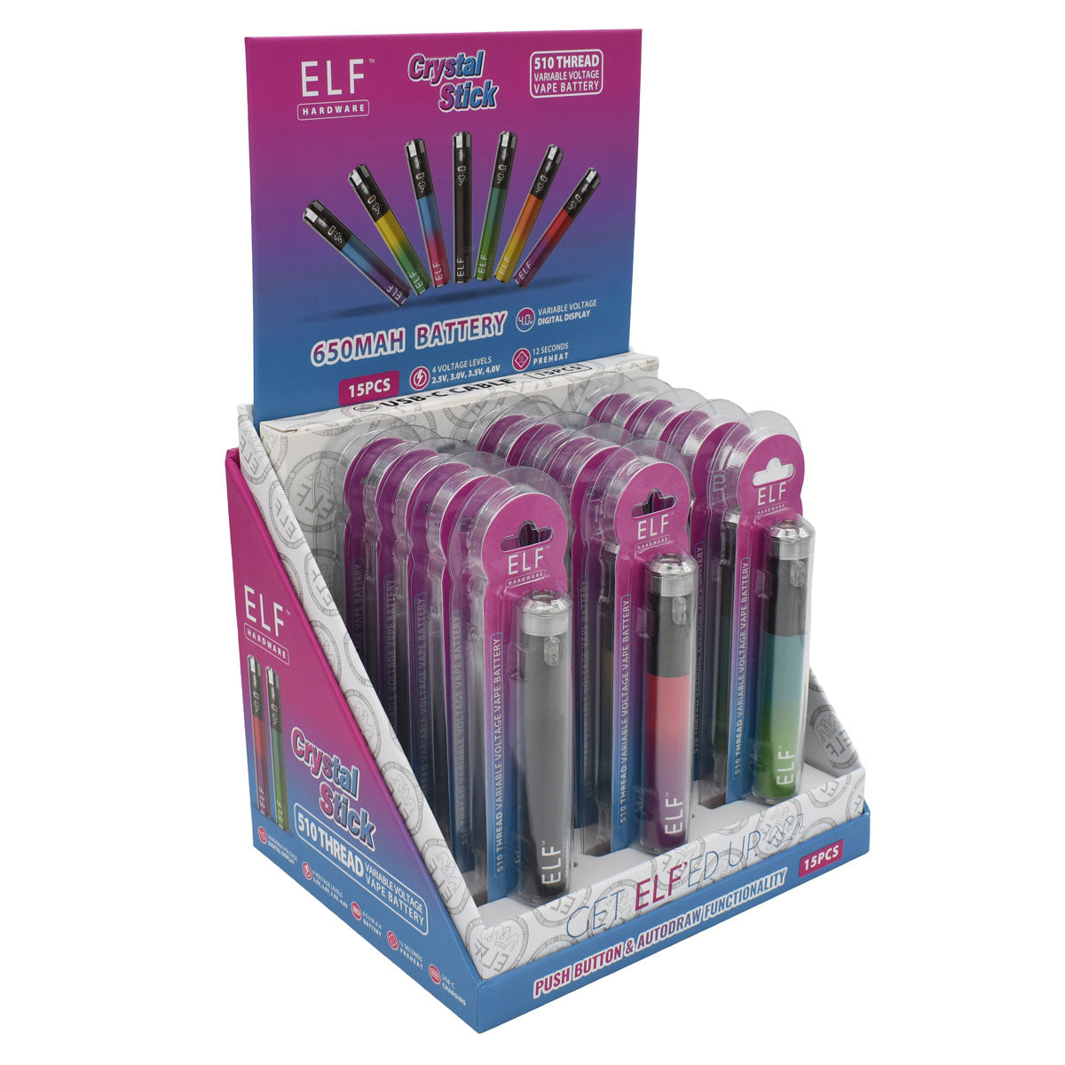 Elf Crystal 510 Battery Pen - 650mAh