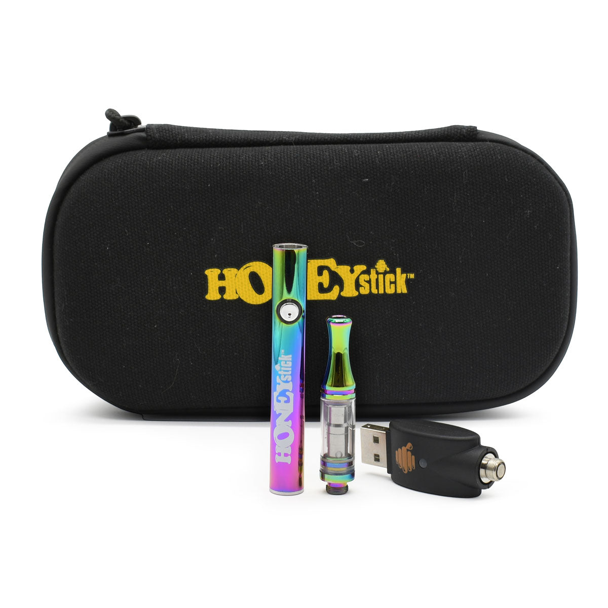 Bee-Master Kit - 510 Thread Battery + Vape Cart + USB Charger + Zipper Case