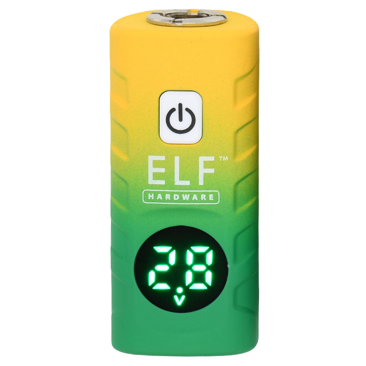 Yellow and Green design, Elf Deltaic 510 Battery with digital screen