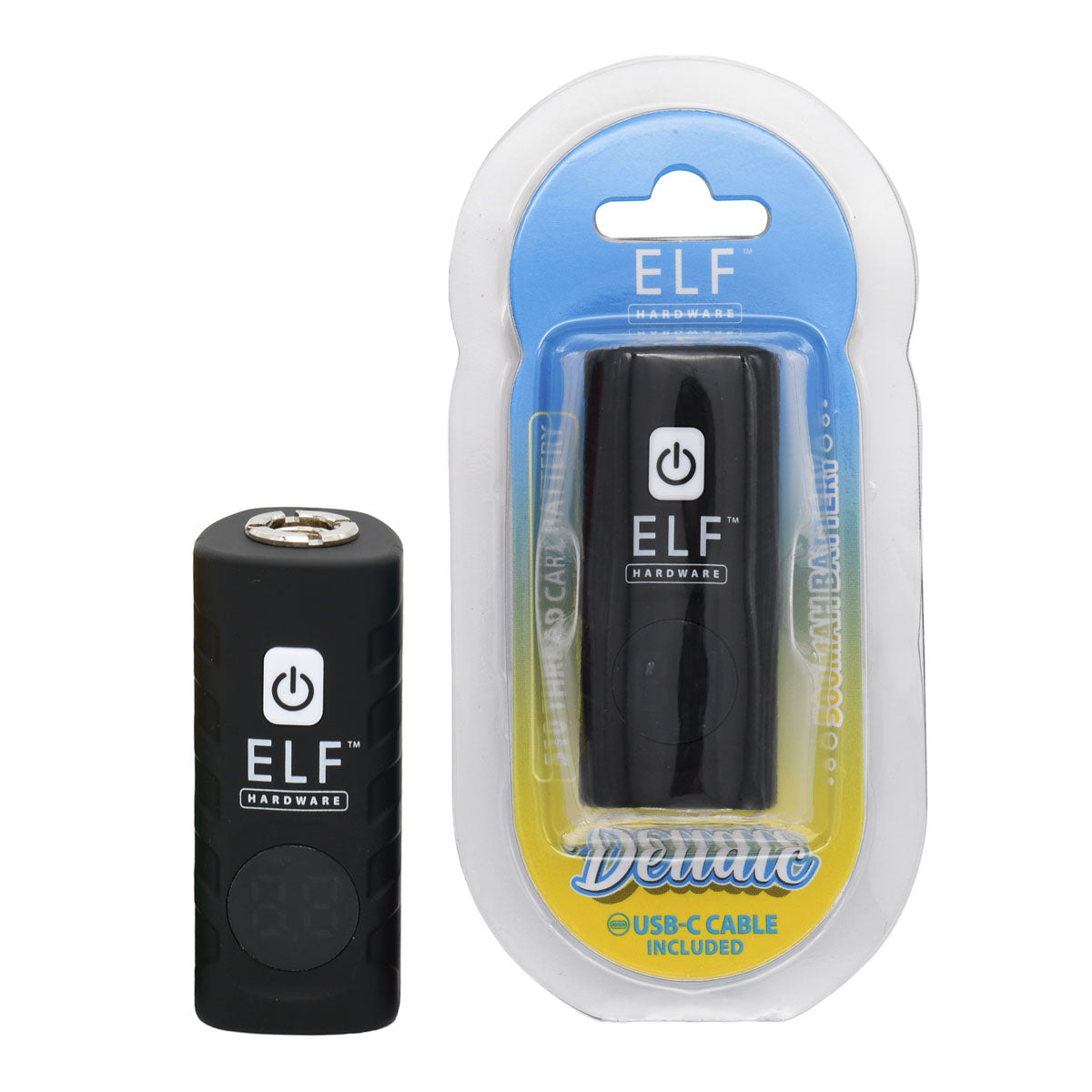 Black design of Elf Hardware Deltaic 510 Thread Cart Battery